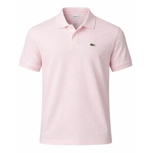 Lacoste Classic Fit Polo Shirt Pink FR7 US XXL Cotton